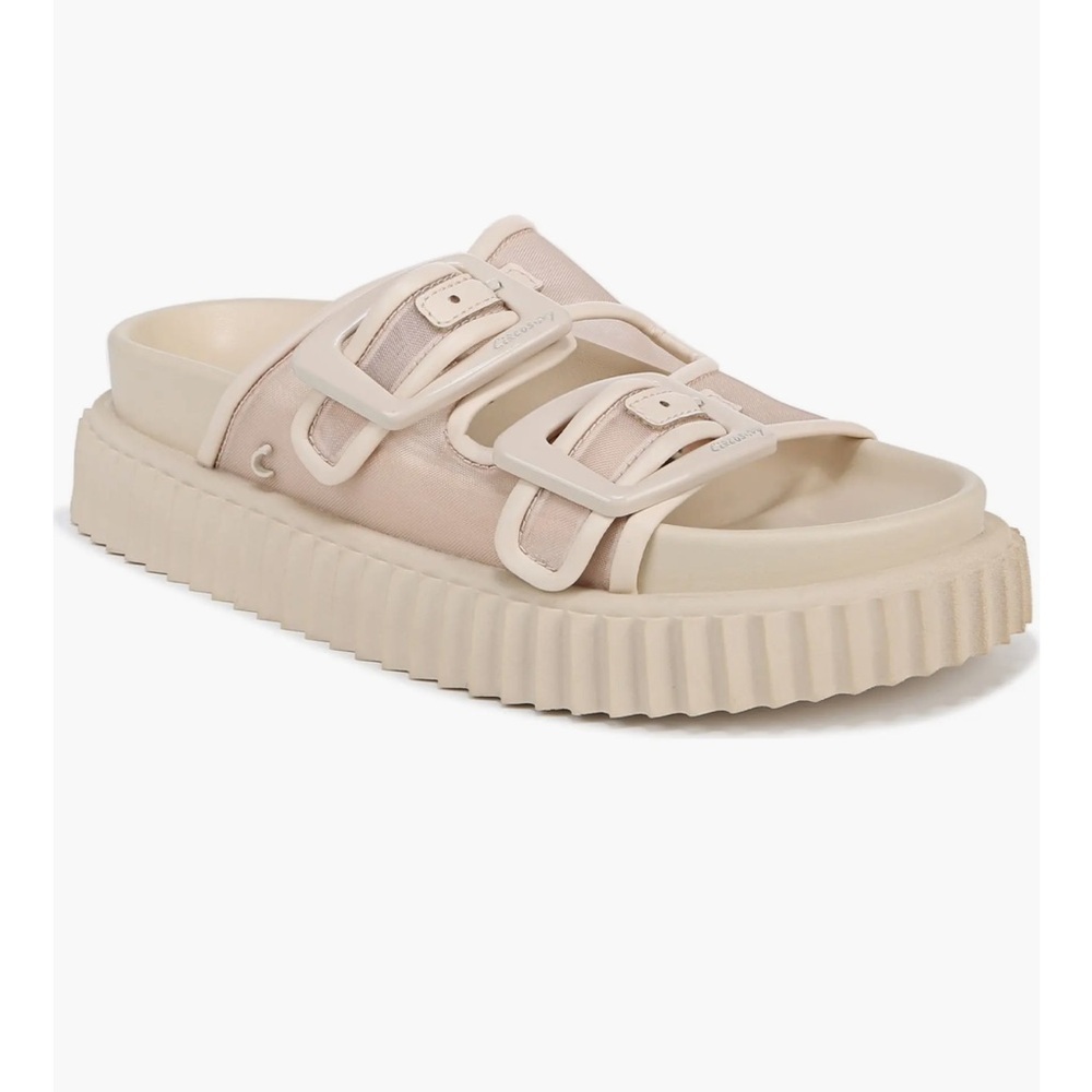 Sam Edelman Cream Double Strap Sandals